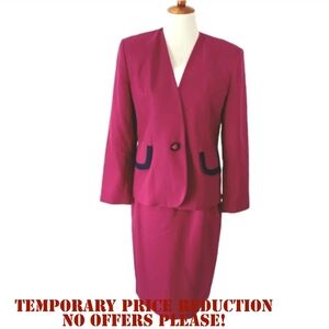 J. GALLERY 2 PIECE SET JACKET/ SKIRT  SIZE 8